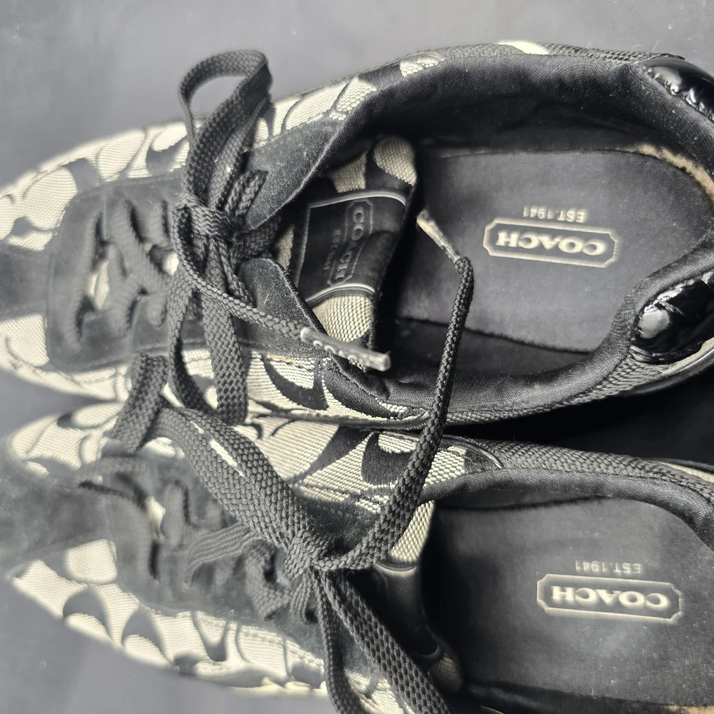 Coach Black and Gray‎ Sneakers with Signature Design